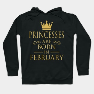 PRINCESS BIRTHDAY PRINCESSES ARE BORN IN FEBRUARY Hoodie